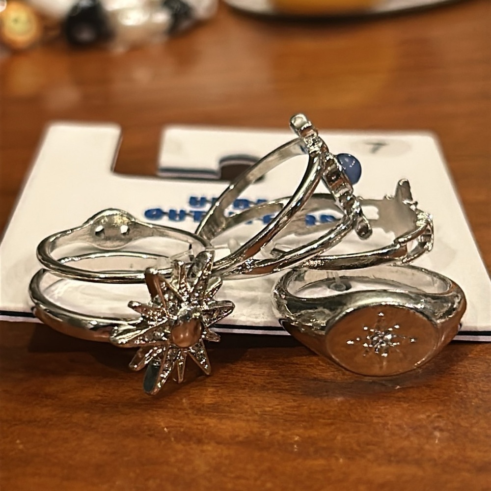 Urban outfitters ring stack size 7